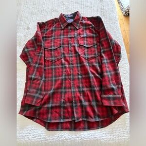 Pendleton Wool Garment with Blue and Gold Label